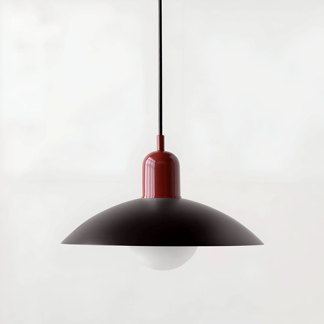 Stornfield | Modern Macaron Bauhaus Pendant Light – Iron Shade