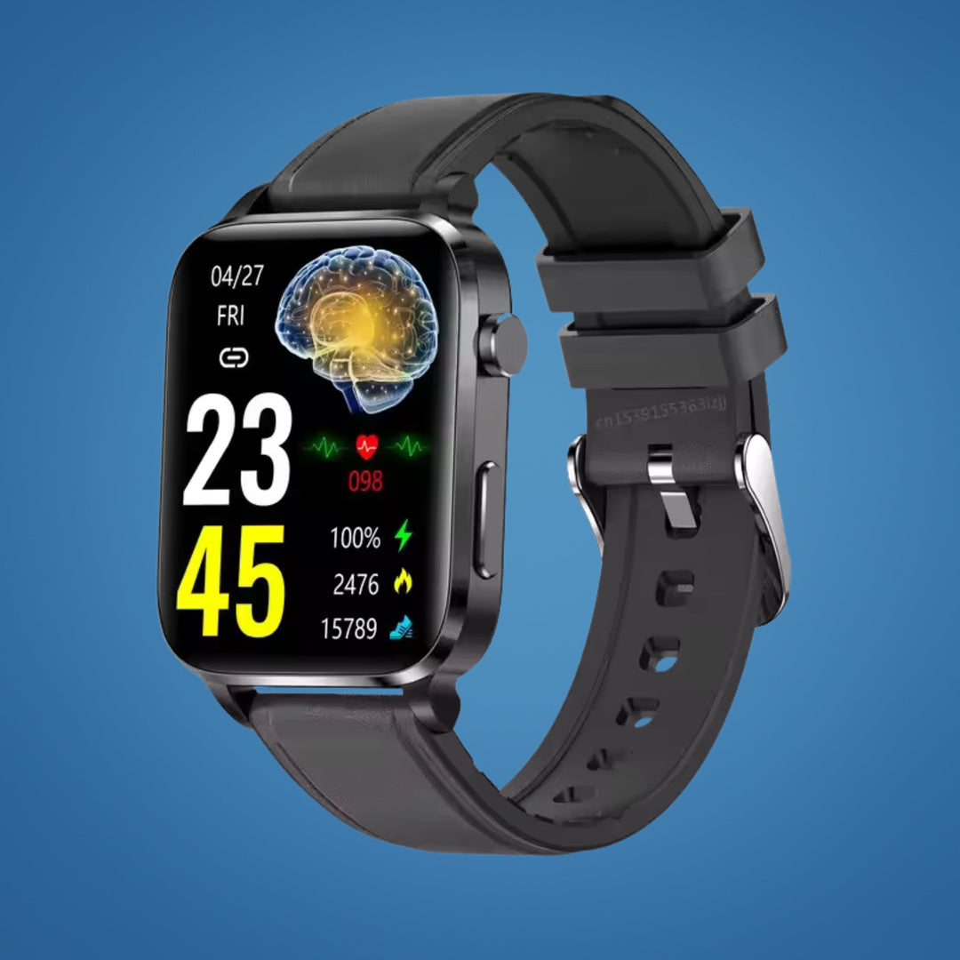 GlucoWell | Non-Invasive Smartwatch for Diabetes – Blood Glucose Monitor – HD Display – Painless Glucose Tracking for Adults Stornfield