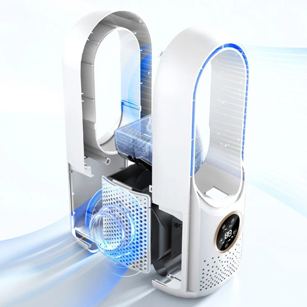 Bladeless Portable Air Conditioner | Ultra-Quiet, Ergonomic Design & Ideal for Home and Office Use | Stornfield