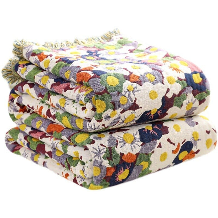 Bloom Pastoral Flower Throw Blanket | Stornfield
