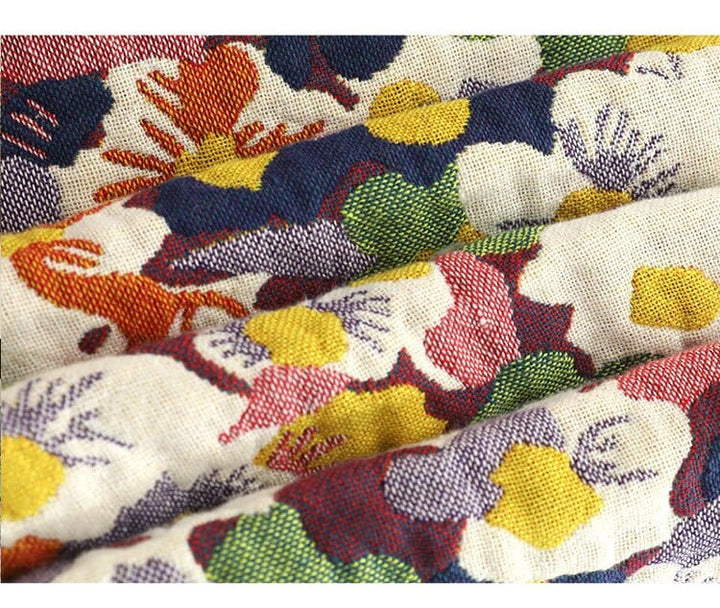 Bloom Pastoral Flower Throw Blanket | Stornfield