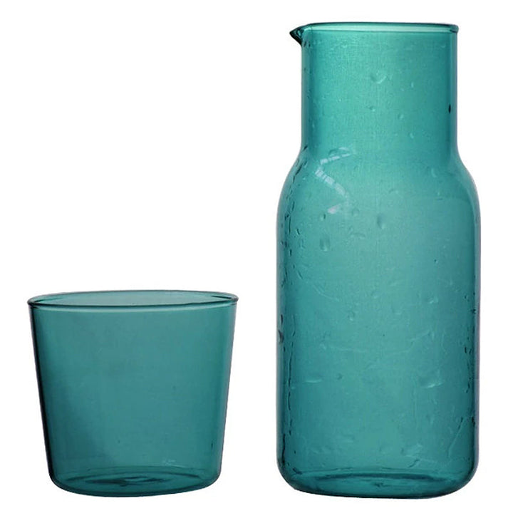 Glass Carafe & Tumbler Set – 500ml Borosilicate Water Set | Stornfield