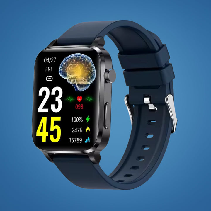 GlucoWell | Non-Invasive Smartwatch for Diabetes – Blood Glucose Monitor – HD Display – Painless Glucose Tracking for Adults Stornfield