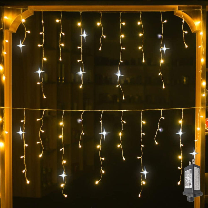 Stornfield | GlowCurtain LED String Lights | Outdoor Party Lighting | Warm White | Perfect Event Decoration