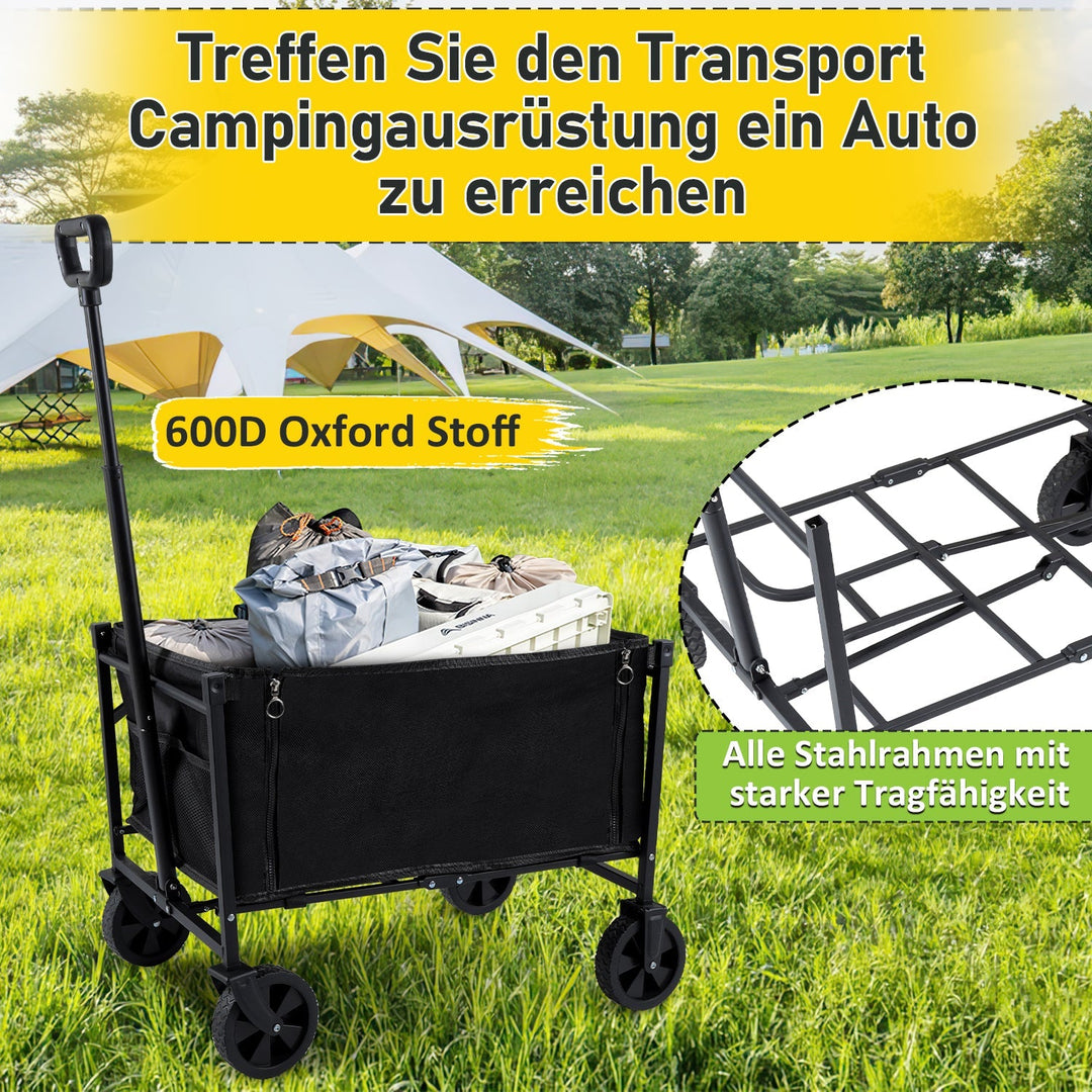 Folding Trolley Transport Cart 60L | Stornfield