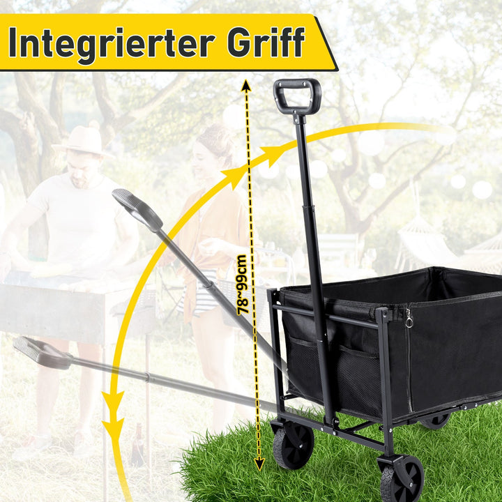 Folding Trolley Transport Cart 60L | Stornfield