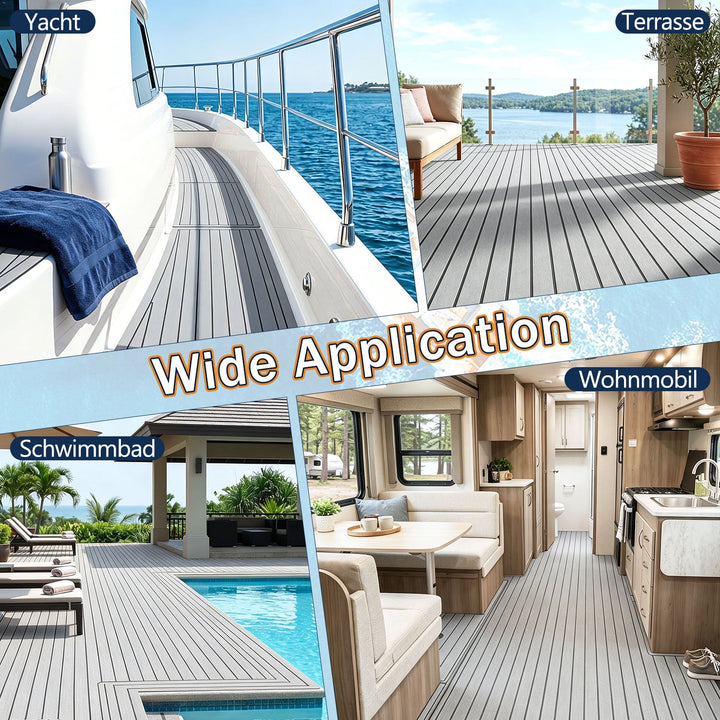 Boot Flooring EVA Teak Flooring Self-Adhesive | Stornfield