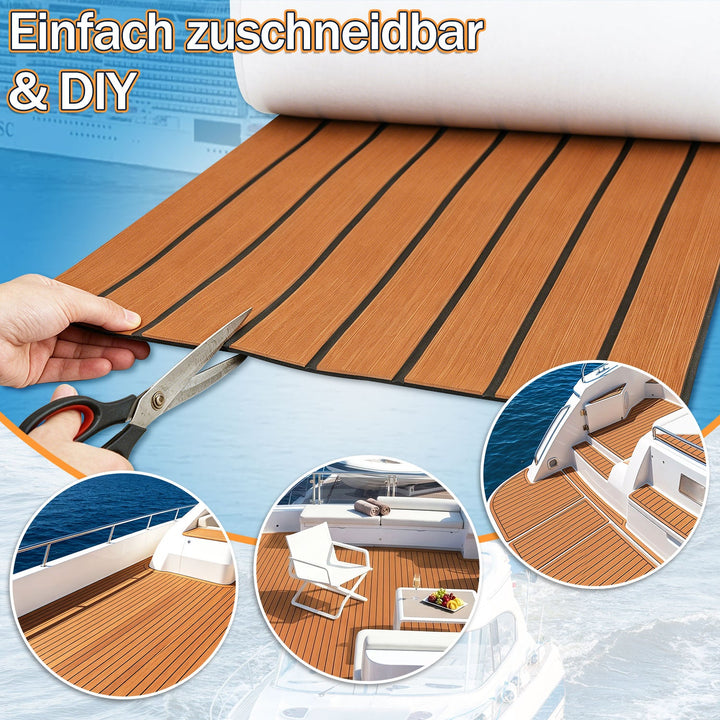 Boot Flooring EVA Teak Flooring Self-Adhesive | Stornfield