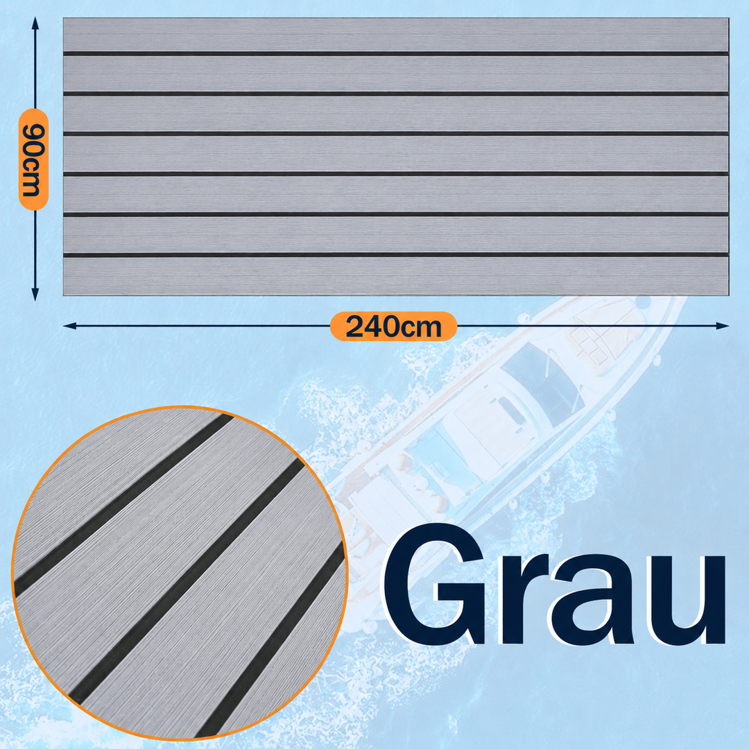 Boot Flooring EVA Teak Flooring Self-Adhesive | Stornfield