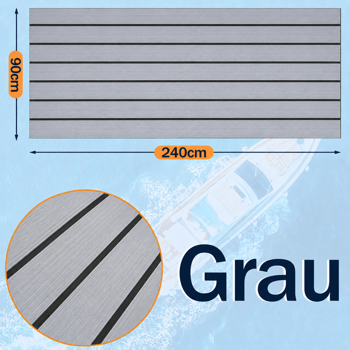 Boot Flooring EVA Teak Flooring Self-Adhesive | Stornfield