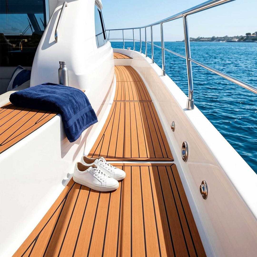 Boot Flooring EVA Teak Flooring Self-Adhesive | Stornfield