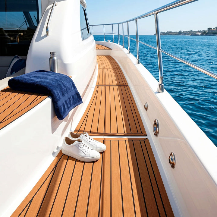 Boot Flooring EVA Teak Flooring Self-Adhesive | Stornfield