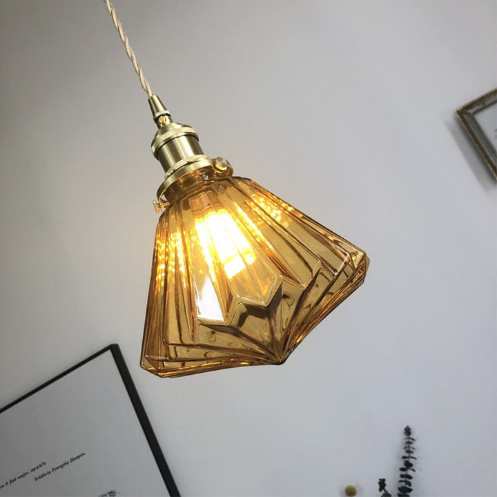 Brass and Glass Kitchen Pendant Lights | Stornfield