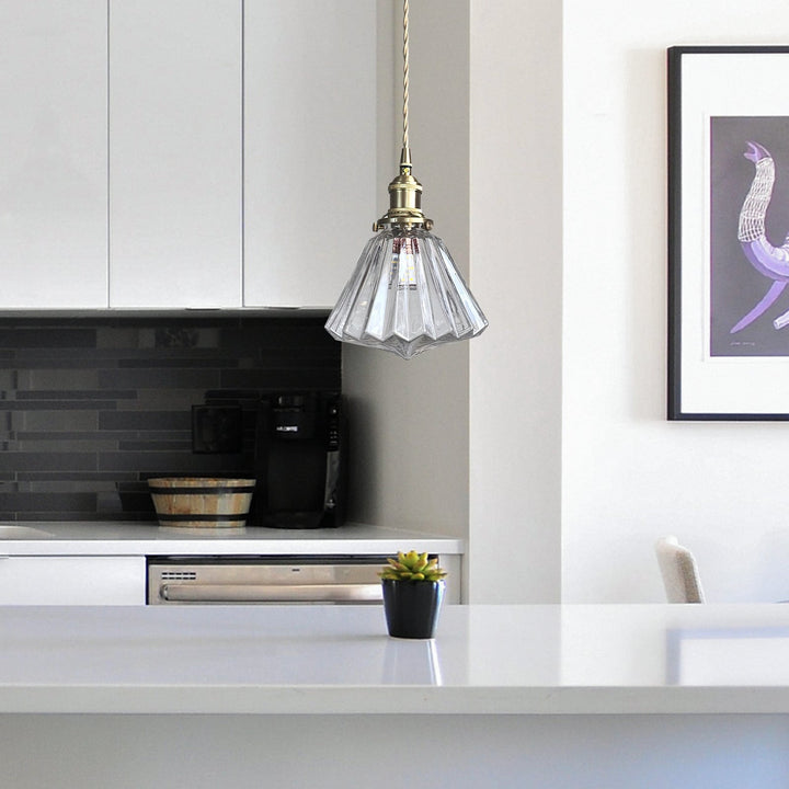 Brass and Glass Kitchen Pendant Lights | Stornfield