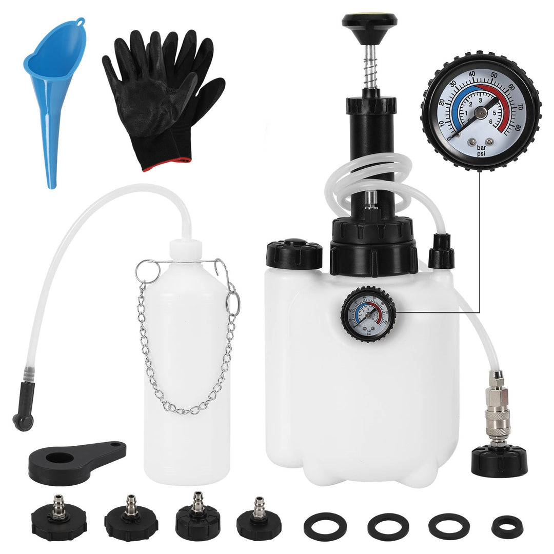 3L brake fluid brake bleeding device with 1L suction container | Stornfield