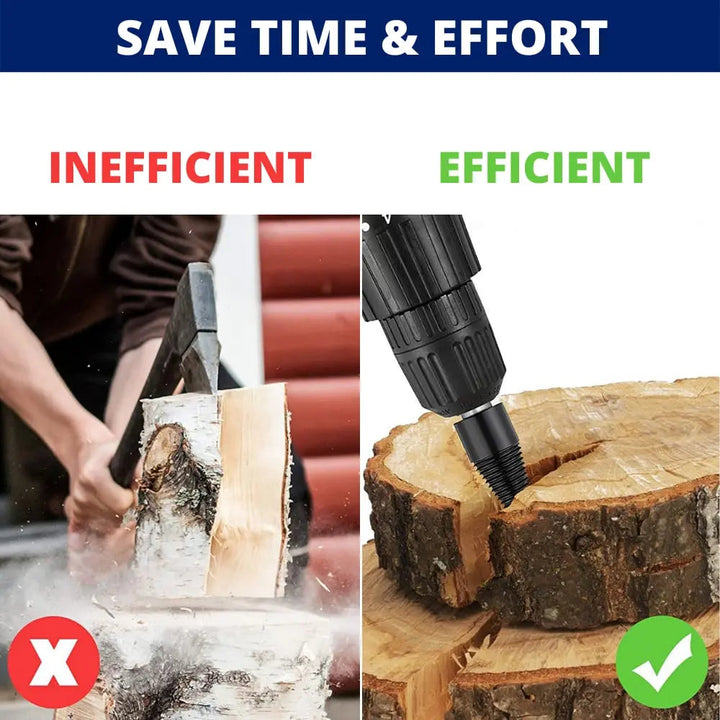 Stornfield | Firewood Drill Bit Set – Split wood easily with the cordless drill