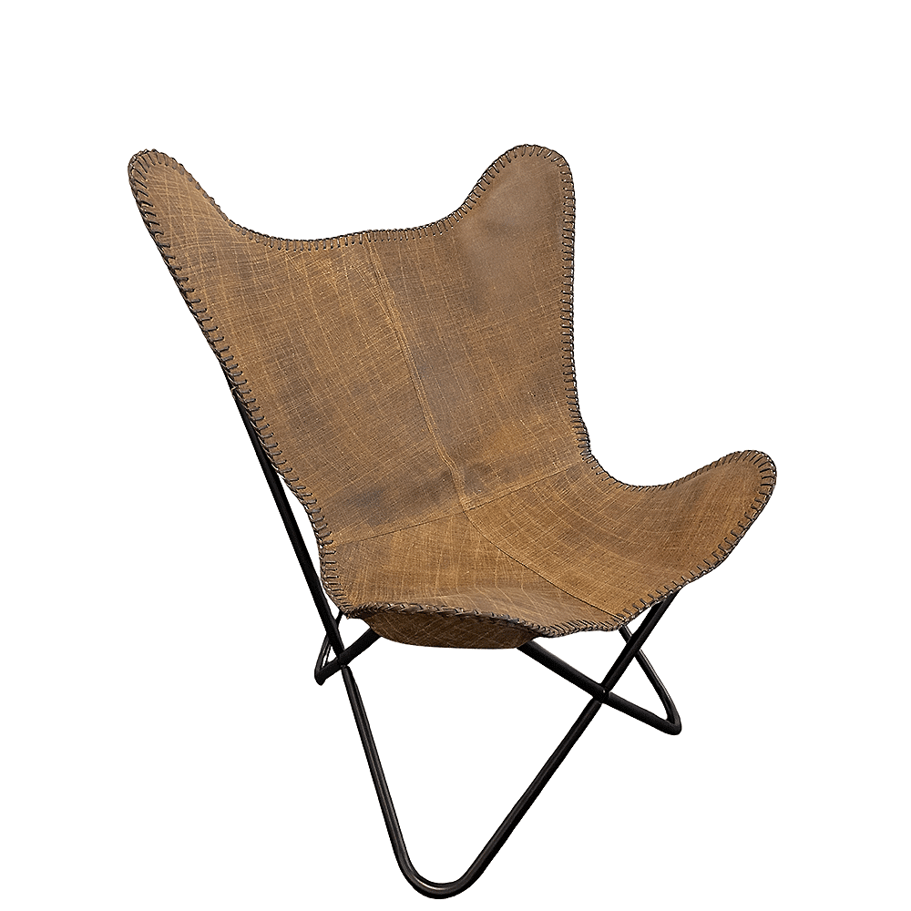 Bat chair made of real leather (available in different colors) | Stornfield