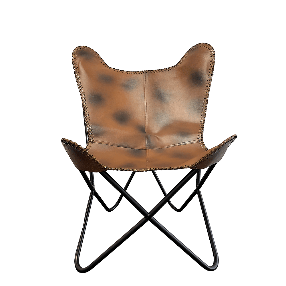 Bat chair made of real leather (available in different colors) | Stornfield