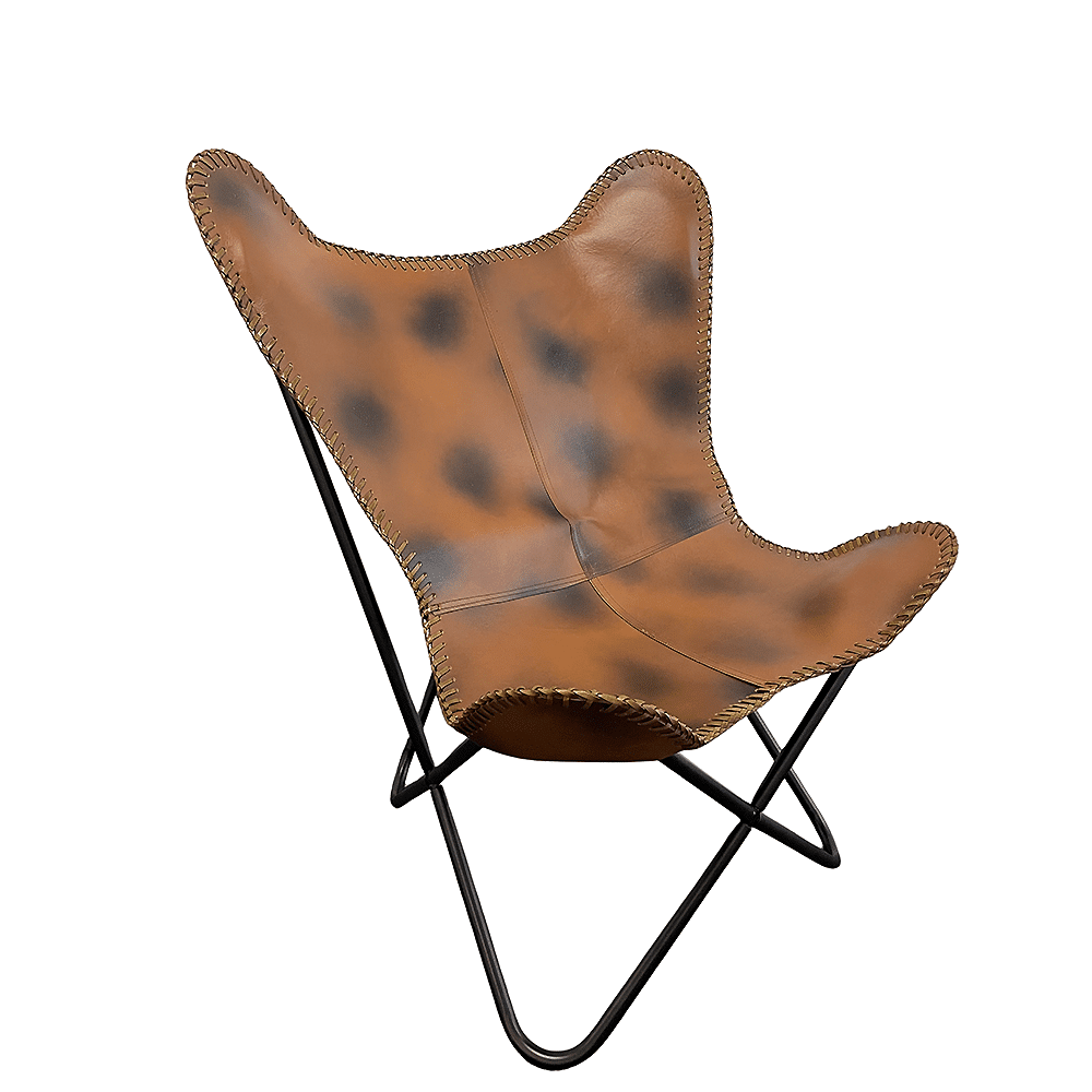 Bat chair made of real leather (available in different colors) | Stornfield