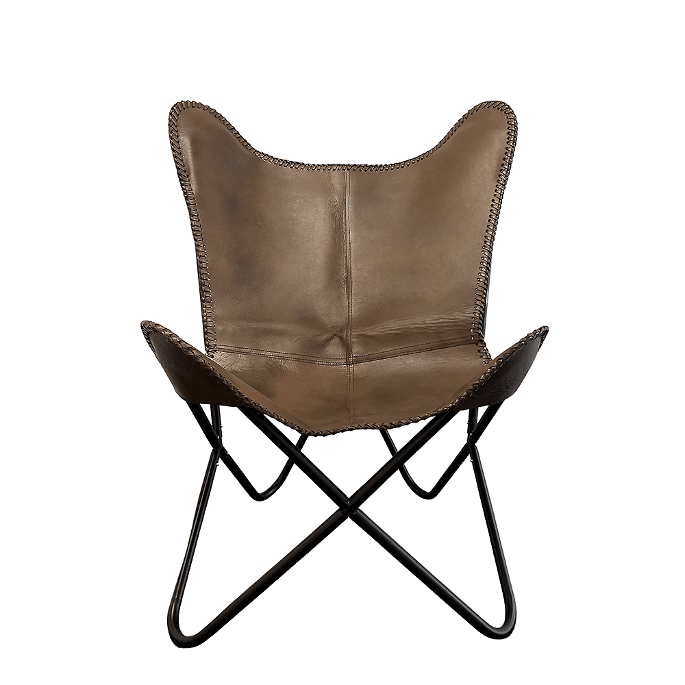 Bat chair made of real leather (available in different colors) | Stornfield