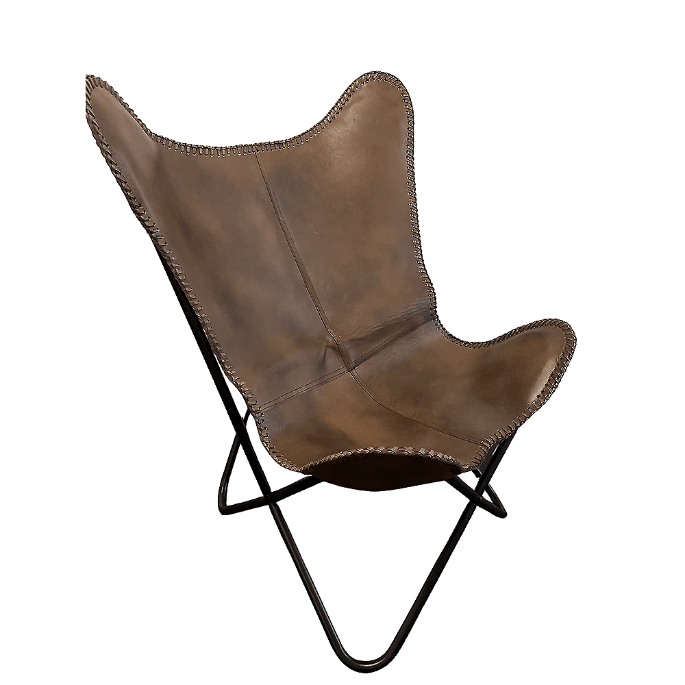 Bat chair made of real leather (available in different colors) | Stornfield