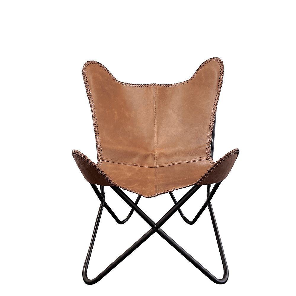 Bat chair made of real leather (available in different colors) | Stornfield