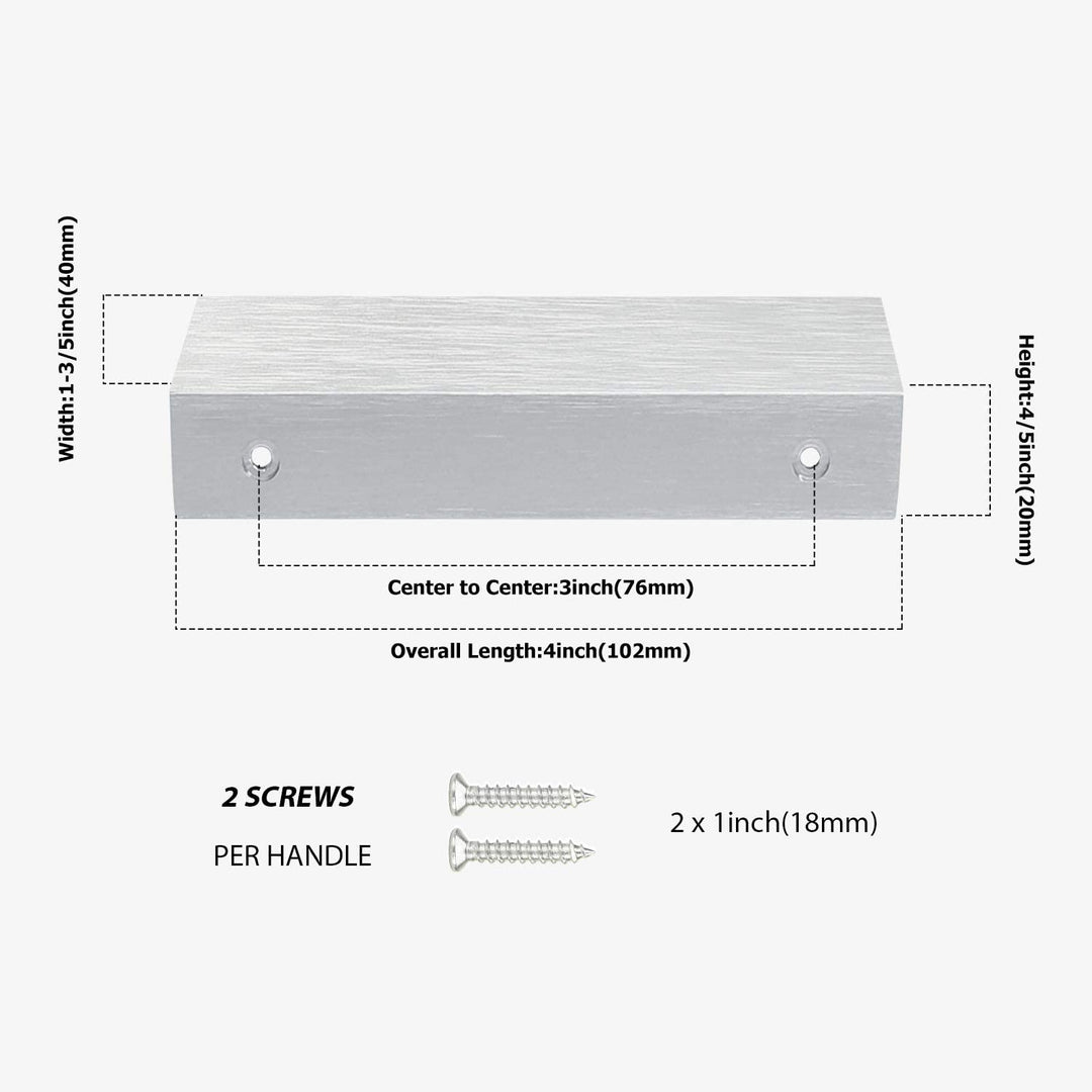 Stornfieldack Kitchen Cabinet Finger Edge Drawer Handles | Stornfield