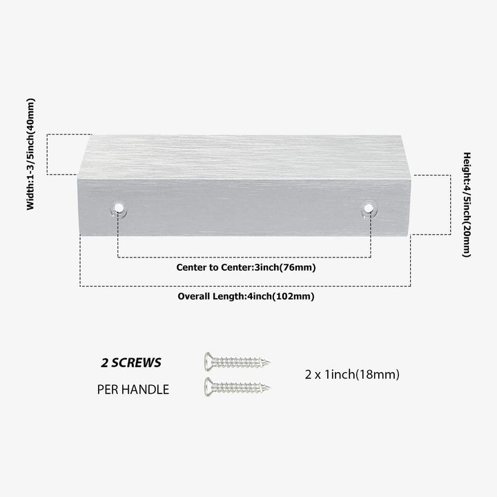 Stornfieldack Kitchen Cabinet Finger Edge Drawer Handles | Stornfield