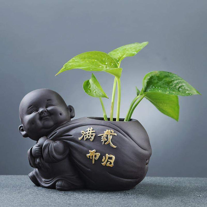 Bouddha-Moine-Cache-pot Stornfield