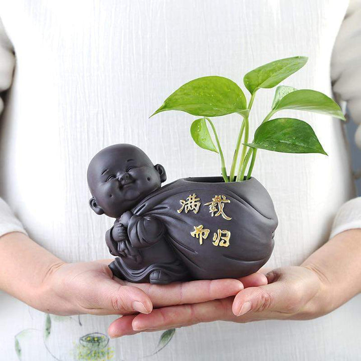 Bouddha-Moine-Cache-pot Stornfield