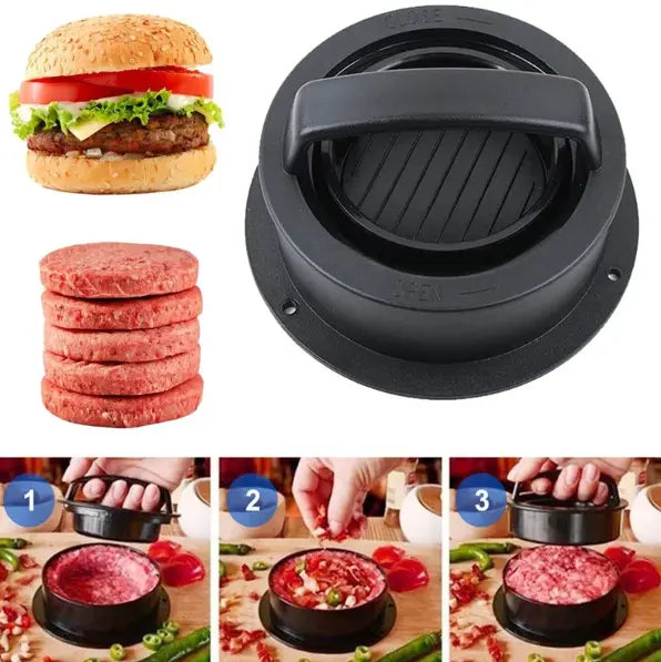 Burger press with twist lock for perfect patties | Stornfield