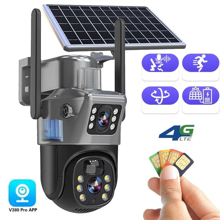 DualGuard Solar 4K – Wireless 4K Security Camera with Solar Panel and 4G | Stornfield