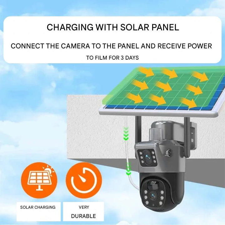 DualGuard Solar 4K – Wireless 4K Security Camera with Solar Panel and 4G | Stornfield