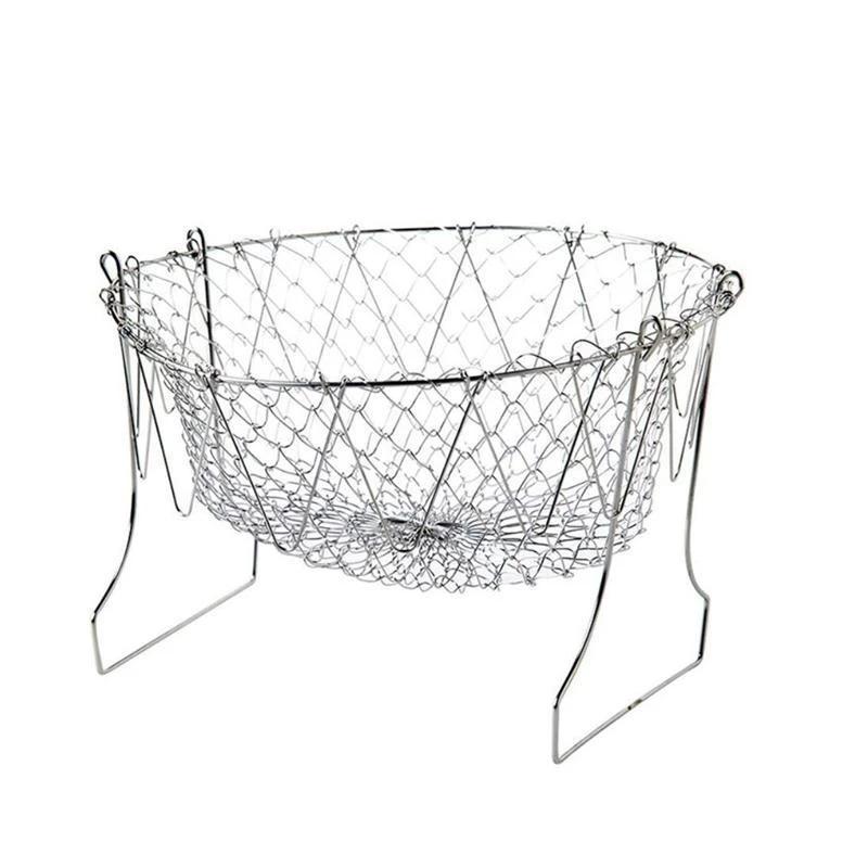 Stainless Steel Retractable Strainer Cooking Basket | Stornfield