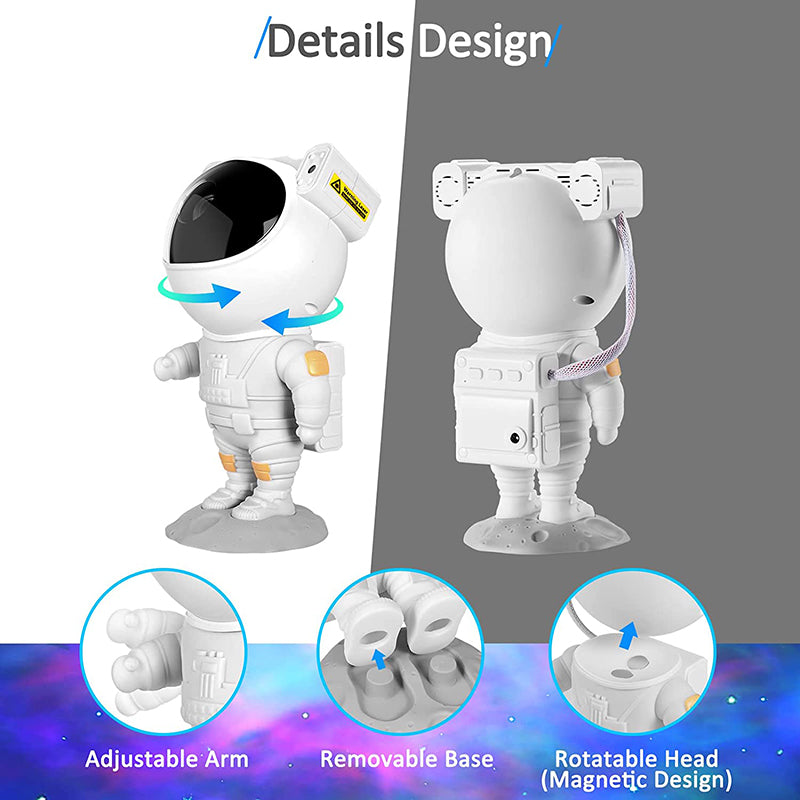 Starry Sky LED Projector – Astronaut Lamp with 360° Rotating Head and Remote Control for Bedroom and Living Room | Stornfield