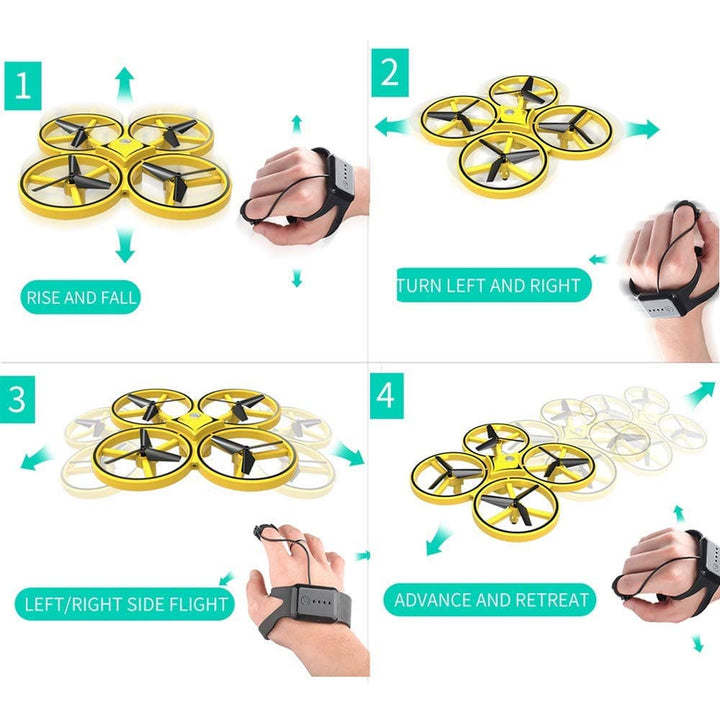 Drone - remote-controlled - Quadrocopter (Gyro &amp; LED) | Stornfield