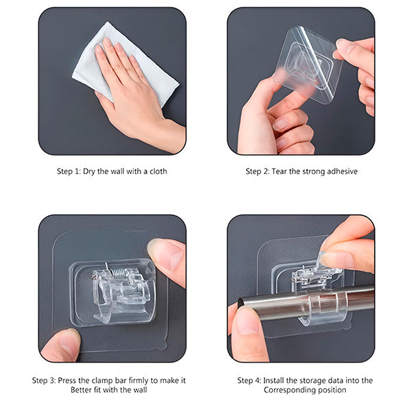 Clip-On Anti-Slip Wall Storage Hook | Stornfield