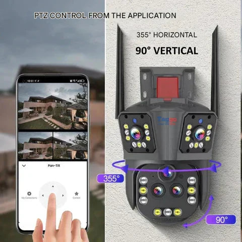 DualGuard Ultra 10K – 20MP Surveillance Camera with 5 Lenses and 20x Zoom | Stornfield