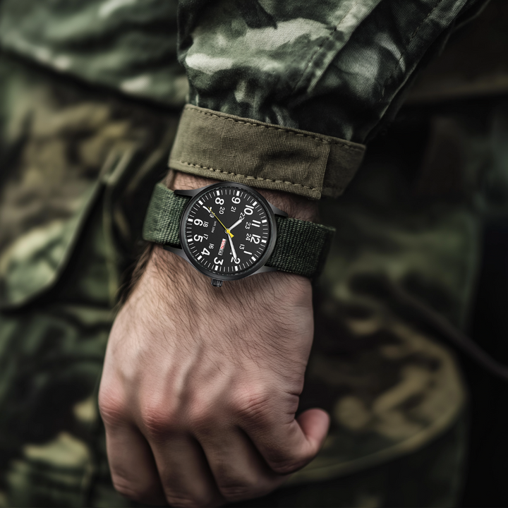 Stornfield | Men’s Rugged Outdoor Watch – Waterproof Military-Style Stainless Steel Timepiece