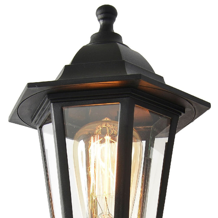 Stornfield | Black Outdoor Vintage Pendant Light with PIR