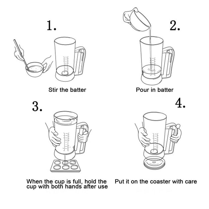 Cake and Pancake Batter Mixer and Dispenser | Stornfield