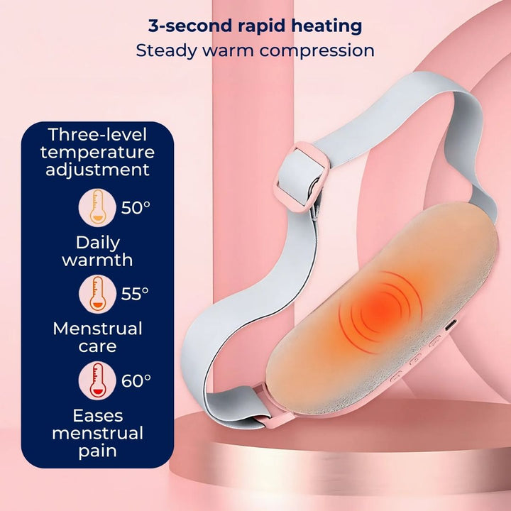 CalmFlow Heating Pad for Menstrual Cramps | Menstrual Cramp Relief - Soothing Heat for Cramps - Muscle Relaxation - Stress Reduction Stornfield
