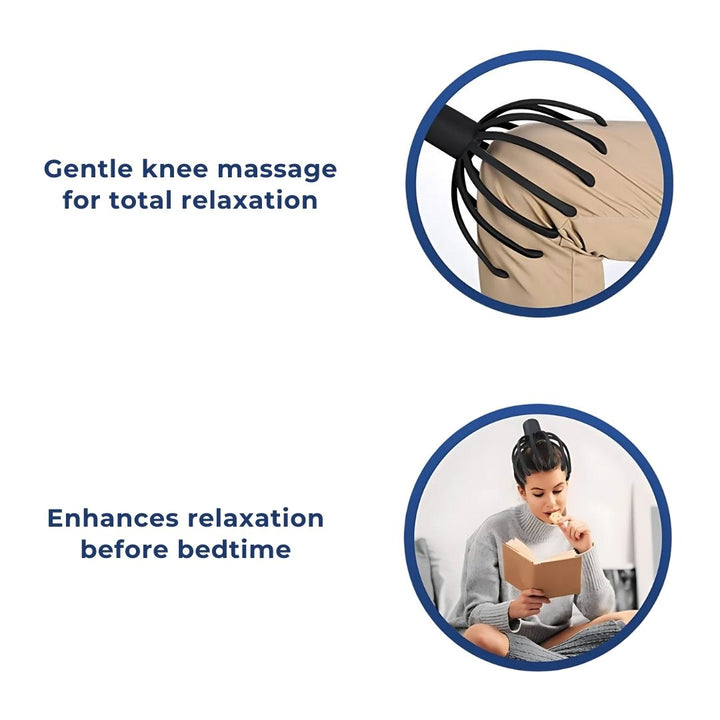 CalmFlow Smart Electric Octopus Head Massager | Scalp Massager - Stress Relief - Sleep Improvement - Stornfield Multi-directional Vibration Head Massager