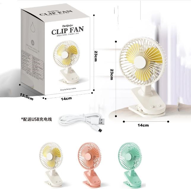 Clip On Rechargeable Moveable Head Portable Fan | Stornfield