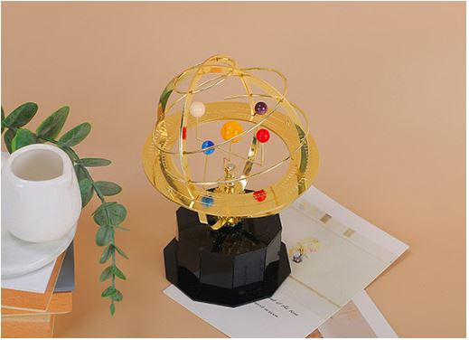 Stornfield | Grand Orrery Model Handcrafted Mechanical Brass Solar System Replica (5 Planets)