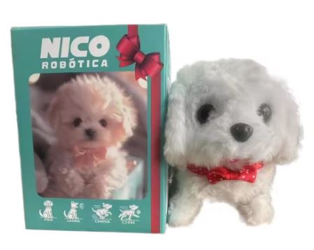 Interactive robotic puppy toy with realistic lifelike design