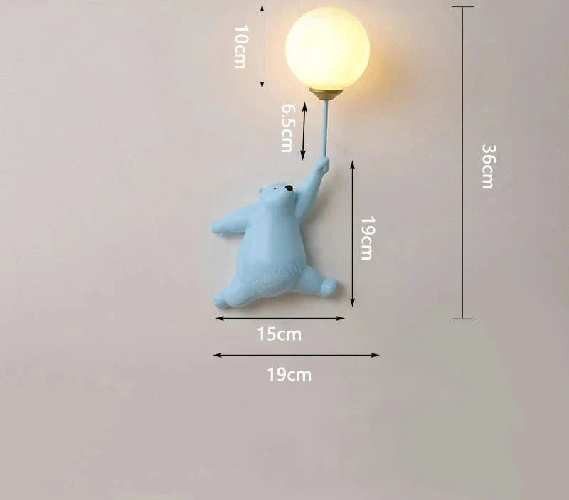 Wall lamp for children's room | Stylish cartoon wall lamp for nursery | Stornfield