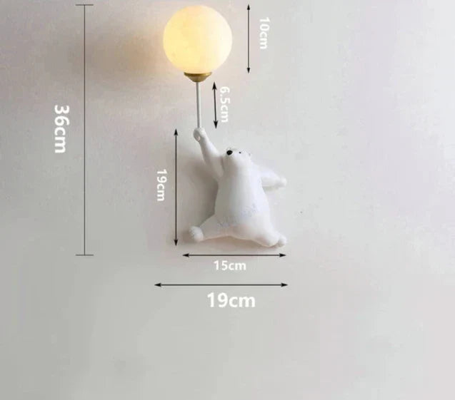 Wall lamp for children's room | Stylish cartoon wall lamp for nursery | Stornfield