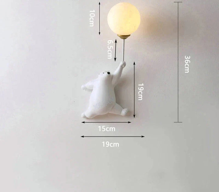 Wall lamp for children's room | Stylish cartoon wall lamp for nursery | Stornfield