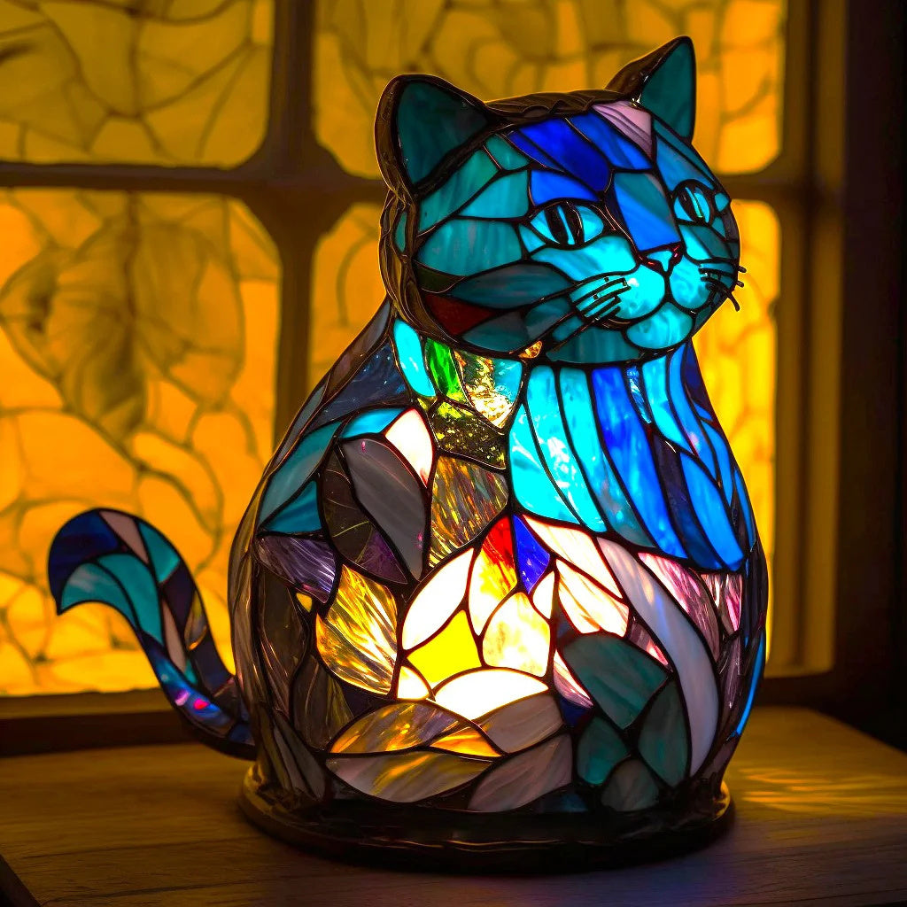 Stornfield | Animal Stained Glass Table Lamp Ornament